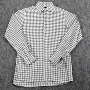 Burberry London Shirt Mens 15 38‎ Plaid Checkered Button Up UK Made *READ